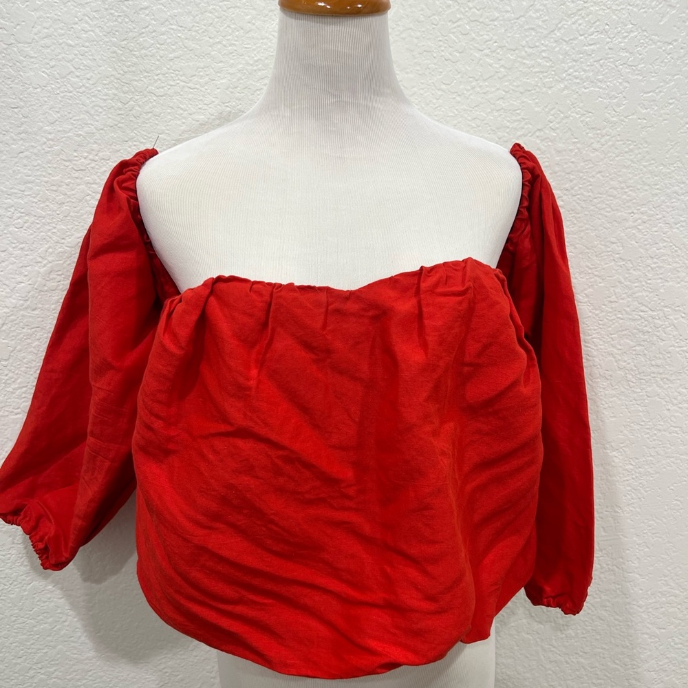 Free People Red top size Medium